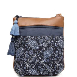 Anekaant PU Structured Handheld Bag with Tasselled image 2