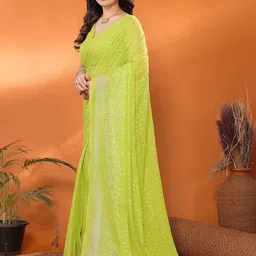 VEDANT VASTRAM Floral Gotta Patti Saree-picture-14