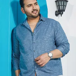 Instafab Plus Men Comfort Opaque Printed Casual Shirt-image-13