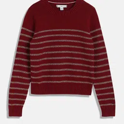 Tommy Hilfiger Girls Striped Long Sleeves Pullover-image-88