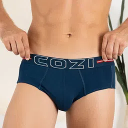 Lux Cozi Men Pack Of 4 Cotton Basic Briefs COZI_1124_LUXURY_AST_4PC image 2