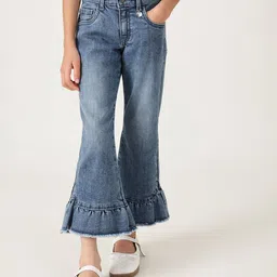 One Friday Girls Comfort Heavy Fade Stretchable Jeans-image-18