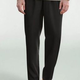 Next One Men Smart Straight Fit Mid-Rise Easy Wash Pleated Trousers-picture-12