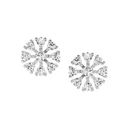Sparkles Lab Grown Diamond 0.55 Carat Round Snowflake Stud Earrings for Women-image-88