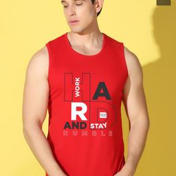 WOOSTRO Pack Of 2 Printed Combed Cotton Gym Vests VWS26(HARD RED)(98 OLIVE)-image-120