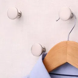 Indianshelf 3-Pcs White Round ShapedWallHooks-41