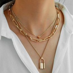 Arzonai Gold-Toned Metal Necklace-image-48