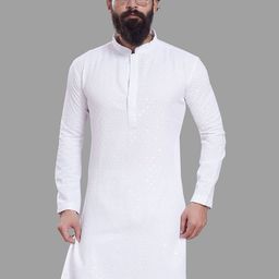 PulseIQ Men Embroidered Chikankari Kurta-image-68