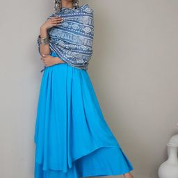 InWeave Women Panelled Kurta with Palazzos & With Dupatta-35