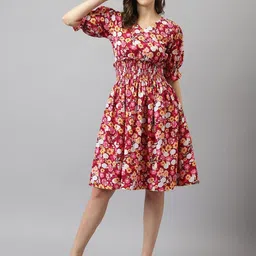 KERI PERRY Floral Print Fit & Flare Dress-image-82