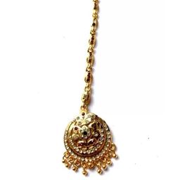NIKYANKA Gold-Plated Artificial Stones Studded Maang Tikka Head Jewellery-picture-14
