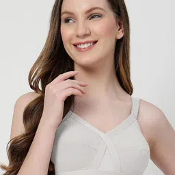 LILY Pack Of 3 Full Coverage Non Padded Cotton Minimizer Bra image 4