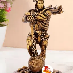 DARIDRA BHANJAN Brown Religious Idol Showpiece-52
