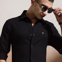 HIGHLANDER Men Slim Fit Opaque Casual Shirt-image-53