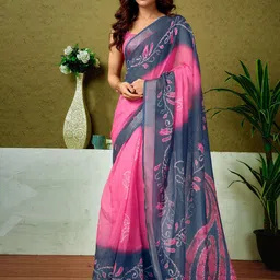 all about you Paisley Zari Pure Linen Ready to Wear Tussar Saree-56