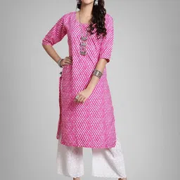 Ethnic basket Women Pink Kurtas-picture-13