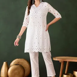 Sangria Embroidered Straight Kurta Sets-image-40