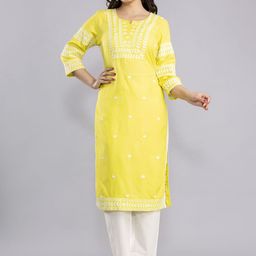 MF Hayat Women Embroidered Floral Kurta-image-66