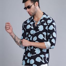 THE BEETEL HOUSE Men Standard Slim Fit Spread Collar Floral Printed Casual Shirt-image-84