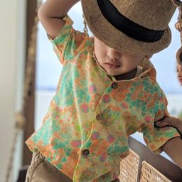 Tura Turi Boys Floral Opaque Printed Casual Shirt-image-61