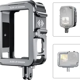 Telesin Alloy Frame Case Cold Shoe with Vertical Shot for GoPro 9 10 11(FRAME ONLY) Camera Rig-picture-26