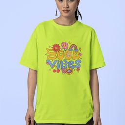 Reifica Women Typography Printed Drop-Shoulder Sleeves Applique T-shirt-image-65