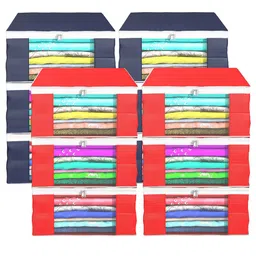 Kuber Industries Red Set of 6 Regular Drawer Organiser Organisers image 2