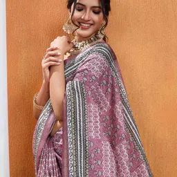 TASRIKA Ajrak Printed Bagru Saree-14
