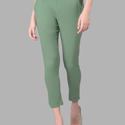 Comfort Lady Women Solid Mid-Rise Casual Regular Trouser-image-77