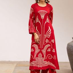 Spera Women Ethnic Motifs Printed Regular Kurta with Palazzos-image-24