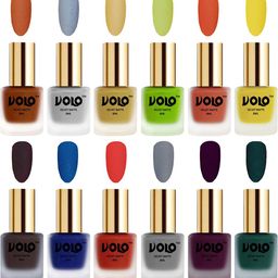 VOLO Set Of 12 Velvet Matte Nail Polish-8 ml Each-image-68