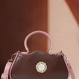 ROLEXO Structured Sling Bag with Applique-52