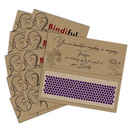 Comet Busters Bindiful Set Of 10 Traditional Bindis - Purple-13