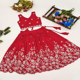 RJ ONLINE Embellished Silk Lehenga Choli-image-54