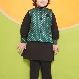 Aj DEZInES Boys Ethnic Motifs Printed Regular Kurta with Pyjamas-image-16