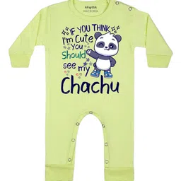 Arvesa I'm Cute See My Chachu Printed Bodysuit-65