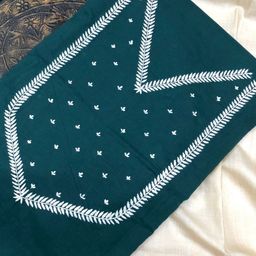 PALASH Floral Embroidered Pure Silk Unstitched Kurta Material-image-10