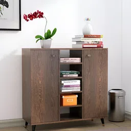 HEXA RED Brown Moisture & Termite Resistant Free Standing Book Shelf-23