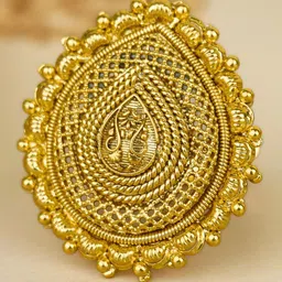 Rukhmani Gold-Plated Finger Ring-12
