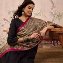 InWeave Printed Kurta With Palazzos & With Dupatta image 4