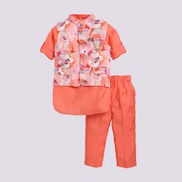 LITTLE COLLARS Boys Regular Kurta with Pyjamas-18