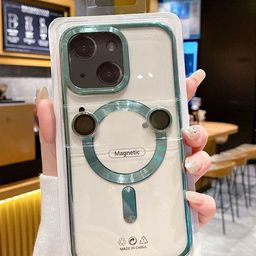 Luxury Kase Solid Transparent iPhone 14 Back Case-17