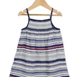YOUNG BIRDS Girls Striped A-Line Mini Dress-image-46