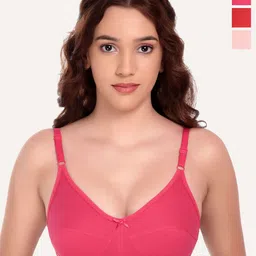 DressBerry Women Pack Of 3 Checked Medium Coverage Bra-image-26