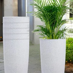 18 Inch Tower Pots with Saucer Tray Planter-57