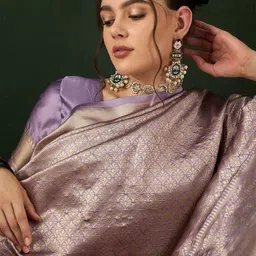 Sangria Woven Design Saree With Blouse Piece-45