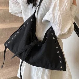 StyleCast x Revolte Structured Hobo Bag with Cut Work-0