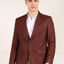 Invictus Notched Lapel Collar Neck Slim-Fit Single Breasted Blazer-picture-43
