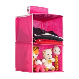 prettykrafts Pink & White 2 Shelves Reusable Multi-Utility Organisers-51