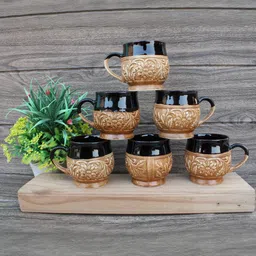 laghima jadon Multicoloured Ceramic Cups and Mugs Set of 6-picture-20